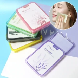 300PcsFace Oil Absorbing Paper Summer Oil Control Wipes Absorbing Sheet Oily Paper Face Cleansing Makeup Tool Face Oil Blotting